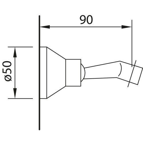 Держатель для душа Clever ANTIGONA 61774 бронза - фото 2