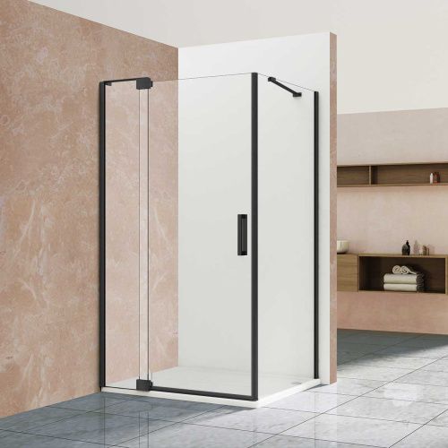 Душевой уголок Vincea Extra VSR-1E111210CLB 120х100 стекло прозрачное профиль черный без поддона