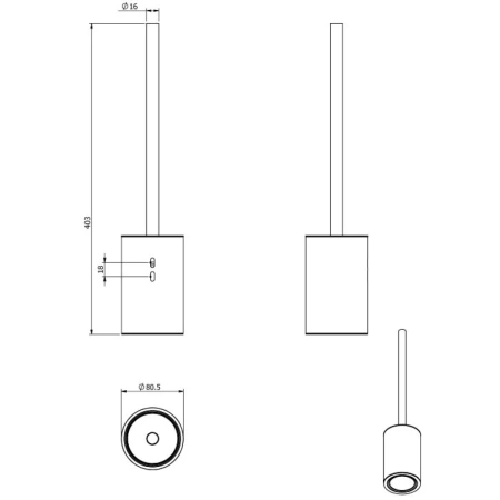 Ерш Langberger BLACK EDITION 70871-BP