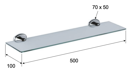 Полка в ванную комнату Remer 900 NV20CR - фото 2