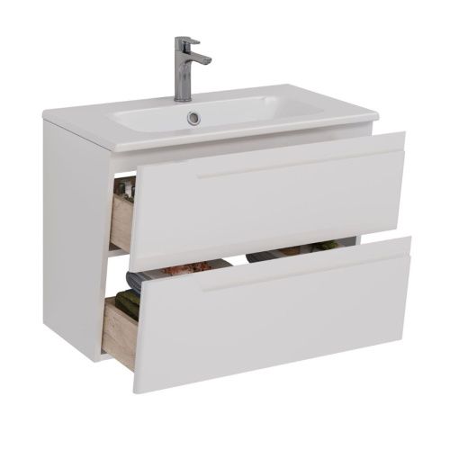 Тумба под раковину LeMark Miano LM06M80T 70х40 подвесная цвет белый - фото 2