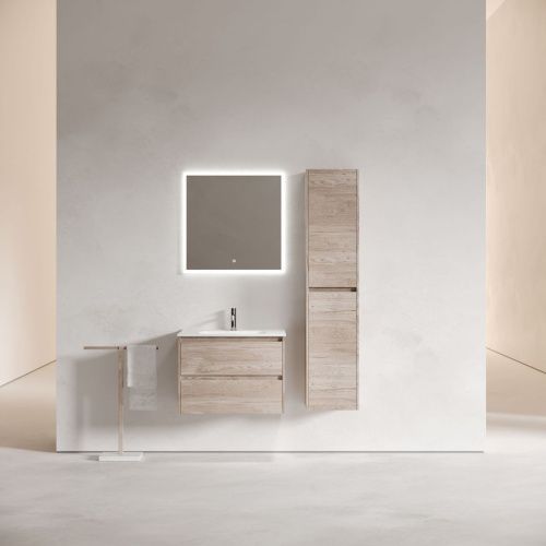 Тумба под раковину Sancos Libra LB70EG 70х50 подвесная цвет коричневый - фото 2