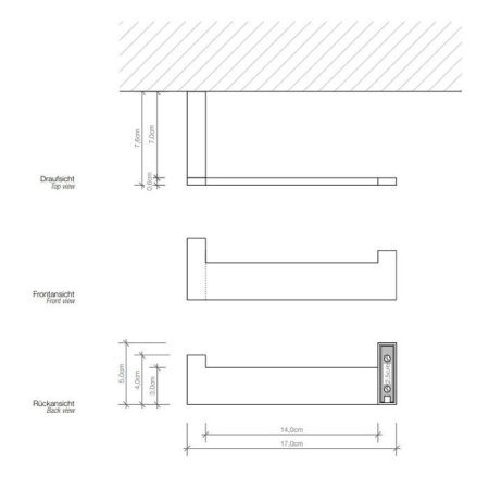 Бумагодержатель Decor Walther Brick 590500