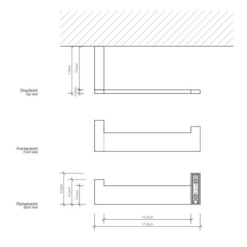 Бумагодержатель Decor Walther Brick 590500 - фото 2