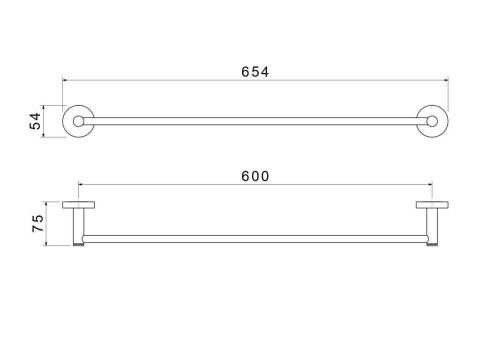 Полотенцедержатель Aquatek ЕВРОПА AQ4114BGM - фото 2