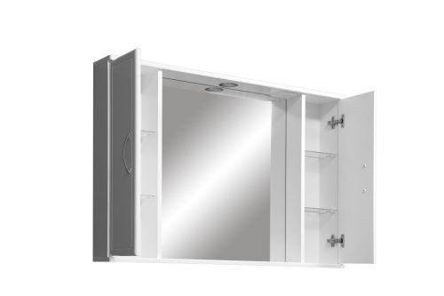 Зеркало-шкаф Stella Polar Концепт SP-00000135 100х70 подвесной цвет белый - фото 4