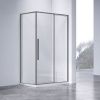 Душевой уголок Vincea Slim-N VSR-4SN9014CLGM 140х90 стекло прозрачное профиль вороненая сталь без поддона