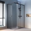 Душевой уголок Am.Pm X-Joy W94G-403-12080-BТ 120х80 стекло прозрачное профиль черный без поддона