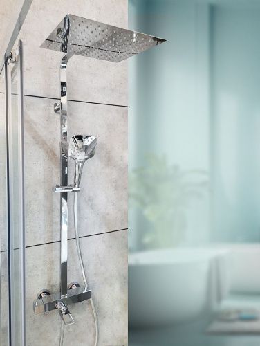 Душевая стойка AltroBagno Cascata AltroBagnoCascata030401Cr настенная цвет хром - фото 2