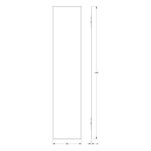 Зеркало Evoform Standard BY 0245 30х140 подвесное - фото 2