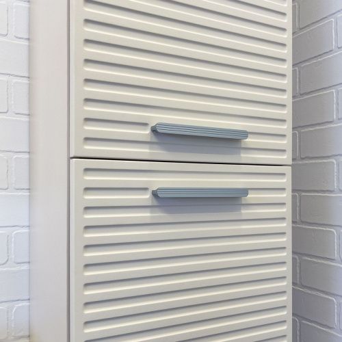 Шкаф-пенал Comforty Касабланка 00-00017851CF 40х160 подвесной цвет серый - фото 5