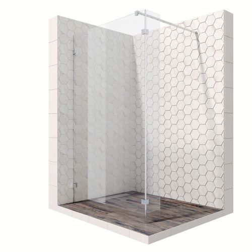 Душевая перегородка Ambassador Walk-in 15031108 120х200 стекло прозрачное профиль хром