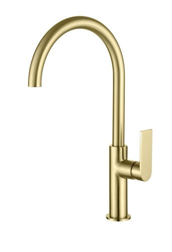 Смеситель для кухни AQG Alpha 05SOA500OC на столешницу золото