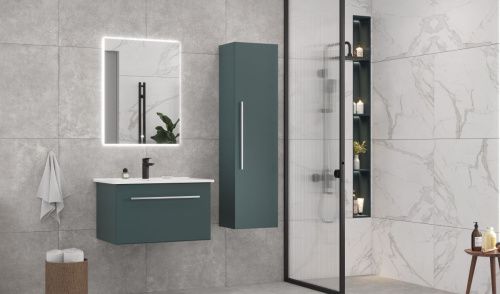 Шкаф-пенал Velvex POSSE pp.POS.40 верде 40х150 подвесной цвет зеленый - фото 3