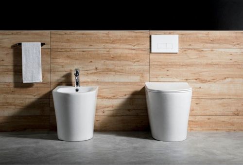 Унитаз приставной Aquatek ВЕГА AQ1906-00 белый с сиденьем микролифт безободковый смыв торнадо - фото 3