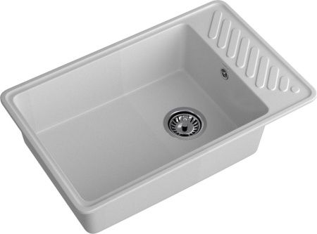 Кухонная мойка Granfest Quarz 51 серый 75х50 цвет серый поверхность матовая