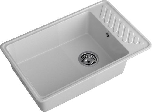 Кухонная мойка Granfest Quarz 51 серый 75х50 цвет серый поверхность матовая - фото 2