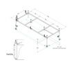 Каркас для ванны Cezares EMP-170-75-MF-R