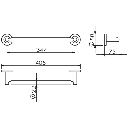 Поручень к стене Langberger BURANO 11056A