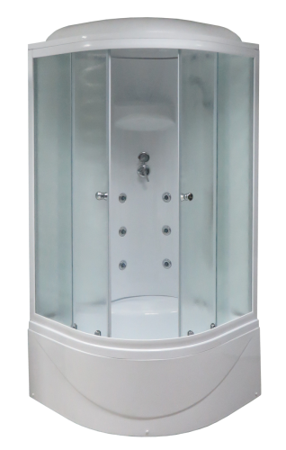 Душевая кабина Royal Bath ВК RB100BK3-WC 100х100 четверть круга с крышей