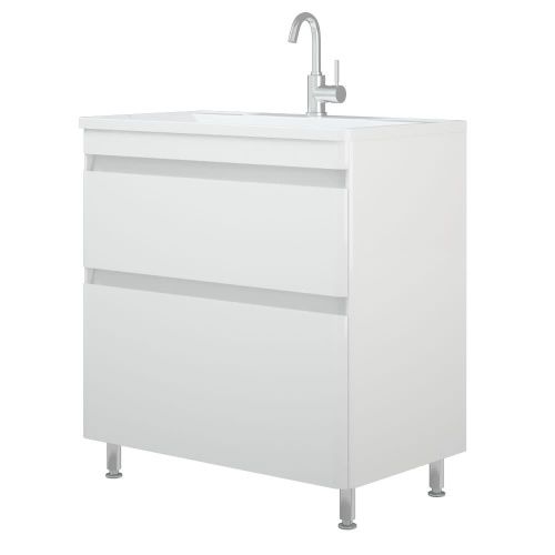 Тумба под раковину Corozo Алабама SD-00000595 80х40 напольная цвет белый - фото 4