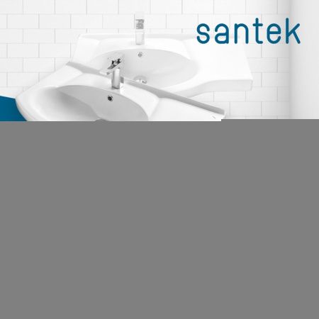 Раковина из сантехнического фарфора Santek Коралл WH110228 80х50 накладная цвет белый