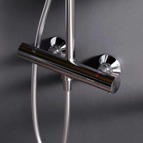 Душевая стойка Am.Pm Like F0780464 настенная цвет хром с термостатом - фото 4