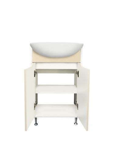 Тумба под раковину Runo Эконова 00-00004658 50х30 напольная цвет белый - фото 3