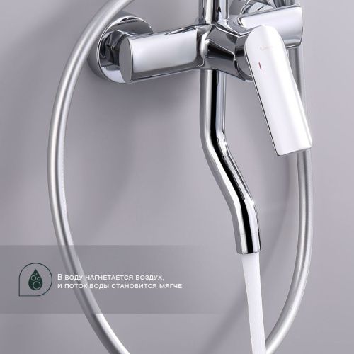 Душевая стойка Splenka S50.24 настенная цвет хром - фото 5