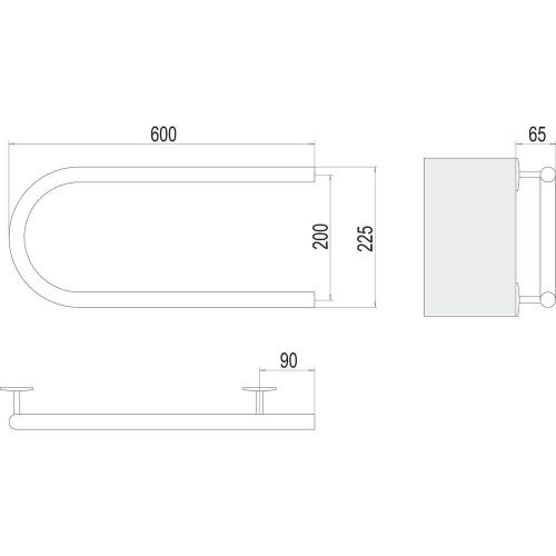 Полотенцесушитель электрический Terminus 4620768883941 60х25 хром - фото 3