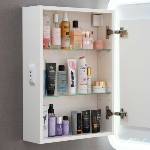 Зеркало-шкаф Alavann Cosmetic ALV1041001 60х80 подвесной цвет белый - фото 4