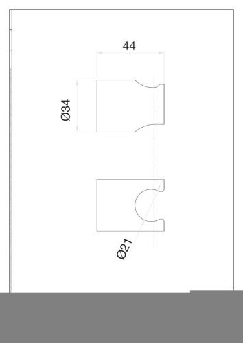 Держатель для ручного душа Fiore Shower 30OO8721 золото - фото 2