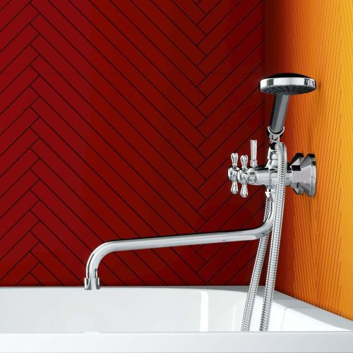 Смеситель для ванны и душа Dorff Vintage D6095000 настенный хром - фото 4