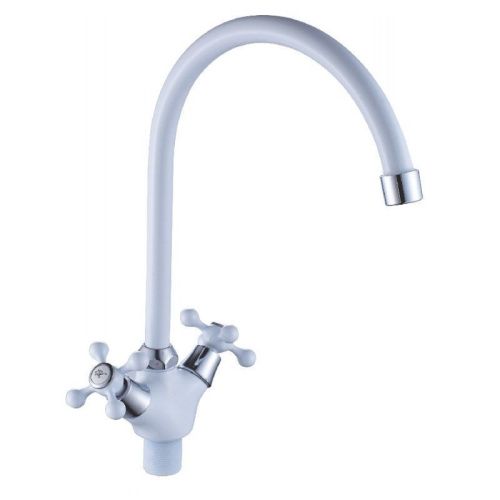 Смеситель для кухни Cron CN4308-8 на мойку белый - фото 2