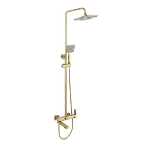 Душевая стойка Fmark FS8745-22C настенная цвет золото - фото 2