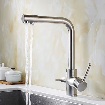 Смеситель для кухни BOCH MANN LAURA BN BM10423 на мойку никель