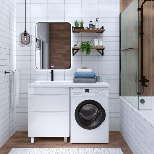 Тумба под раковину Grossman Вилар 126011 60х50 напольная цвет белый - фото 3