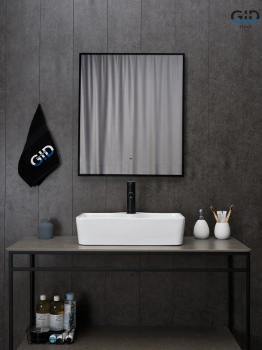 Раковина керамическая Gid Geométrico 51202 60х30 накладная цвет белый 1 отверстие под смеситель - фото 3