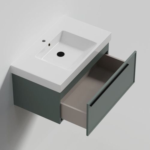 Тумба с раковиной La Fenice ELBA NFNC-01-ELB-G-80-3-80 80х50 подвесная цвет серый - фото 2