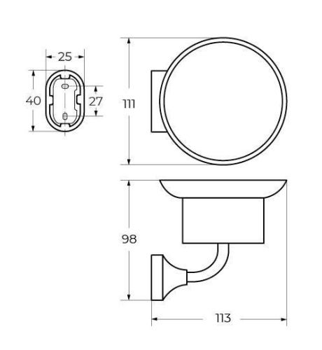 Держатель мыльницы Art&Max OVALE AM-E-4099A - фото 2