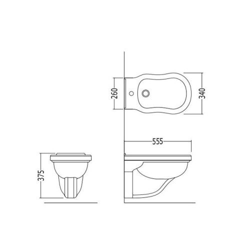 Биде подвесное Devon Devon Blues IBBID1FSBLUES цвет белый - фото 2