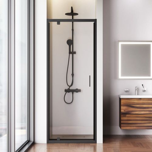 Душевая дверь Am.Pm Gem W90G-80-1P-BT 80х195 стекло прозрачное профиль черный - фото 3