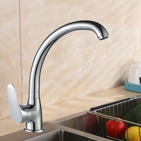 Смеситель для кухни WesnaArt Ocean OCE12-120 на мойку хром