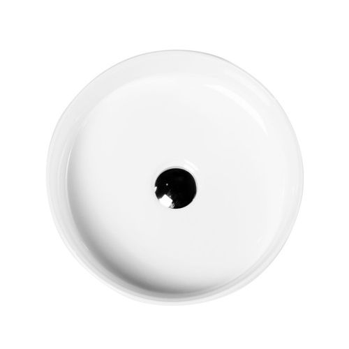 Раковина из сантехнического фаянса BelBagno BB1357 40х40 накладная цвет белый без отверстий под смеситель - фото 2