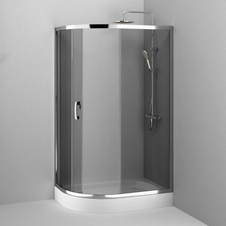 Душевой уголок Am.Pm Like W83G-302U120CG 120х80 стекло тонированное профиль хром без поддона