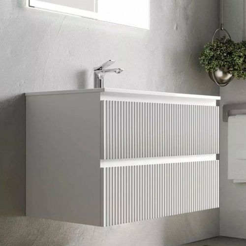 Тумба под раковину Sancos SNOB R SNR60W 60х40 подвесная цвет белый - фото 4