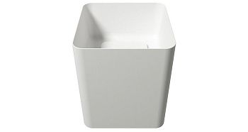 Раковина из искусственного камня Zenon Aris 4000.000.000.000.39673 40х40 подвесная цвет белый