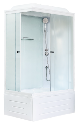 Душевая кабина Royal Bath ВР RB8100BP5-WC-R 100х80 прямоугольная с крышей ориентация правая
