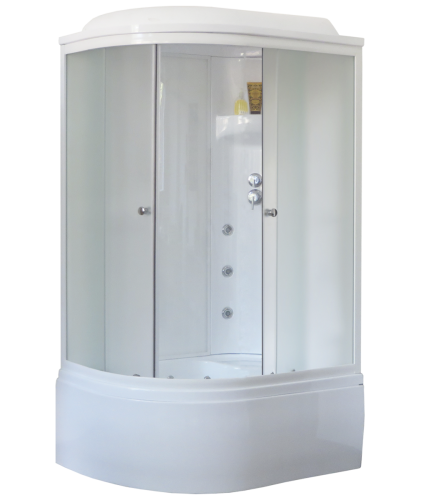 Душевая кабина Royal Bath ВК RB8120BK3-WC-R 120х80 асимметричная с крышей ориентация правая