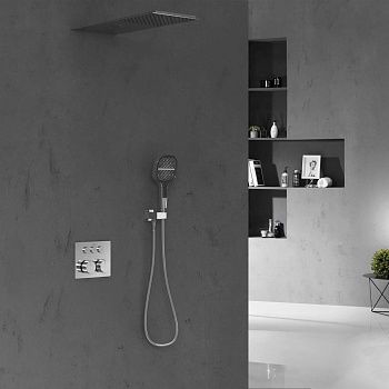 Душевая система Vincea VSFW-401TCH встраиваемая в стену цвет хром с термостатом